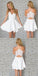 White Alexa Homecoming Dresses Short Back To School Wear CD2916