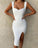 White Sweetheart Tea Homecoming Dresses Kira Length CD3053