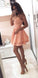 Blush Short Dress Cheap Pink Ashanti Homecoming Dresses CD3134