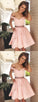 Short Dress With Pockets Melanie Homecoming Dresses Pink CD322