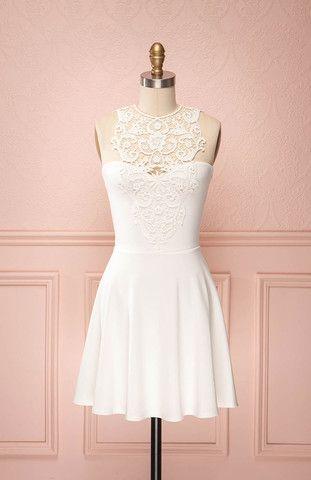 2022 Homecoming Dresses Jamie Short A-Line White CD3259