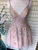 Spaghetti Straps Homecoming Dresses Fernanda A Line Blush With Appliques Beading CD3296