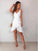 Short With Ruffles A-Line Spaghetti Straps Layla Homecoming Dresses CD3458
