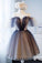 Unique Tulle Short Dress Tulle Camryn Homecoming Dresses CD34