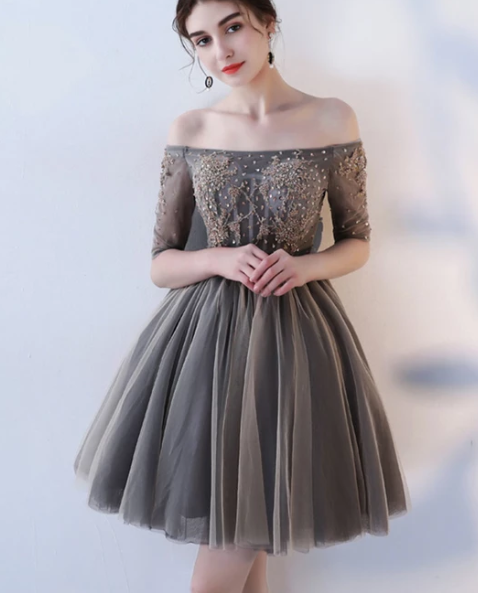 Cute Tulle Lace Desirae Homecoming Dresses Short Dress CD3514
