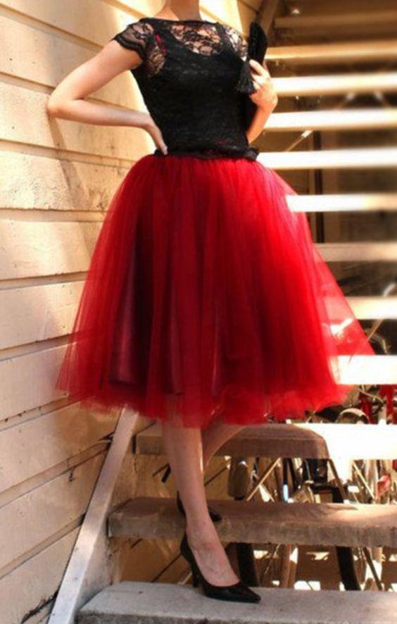 Red Party Kaiya Homecoming Dresses Dress Tulle Dresses New Arrival Formal CD3736