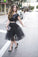 Black Tulle Two Piece Homecoming Dresses Jayla CD3743