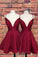 Simple 2022 Short Red Emerson Homecoming Dresses Party Dresses CD3778
