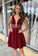 Homecoming Dresses Hadley Cute Burgundy With Pockets 2022 CD3779