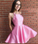 Simple Short With Pink Alexandria Homecoming Dresses Pockets CD3747