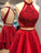 Homecoming Dresses Marianna Two Piece Short Red With Backless CD4037