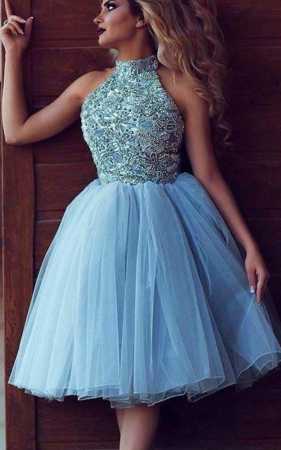 Beads Puffy Marilyn Homecoming Dresses CD4097