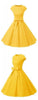 Yellow Vintage Cap Sleeves Mara Homecoming Dresses Cocktail Party Dress Short CD4199