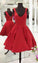 Simple Jasmine Homecoming Dresses Short Cheap Red For Teens CD4212