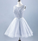 Gray Round Neck Tulle Short Dress Fashion Cierra Lace Homecoming Dresses Girl Dress CD4367