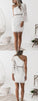 Lace Homecoming Dresses Nadine One Shoulder Sheath Short Fashion Party Dress CD4528
