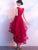 Beautiful Red Tulle Homecoming Dresses Abbie High Low Party Dress Red CD4562