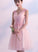 Short Pink Shaniya Homecoming Dresses Lace Tulle With Applique Party Dress 2024 CD4816