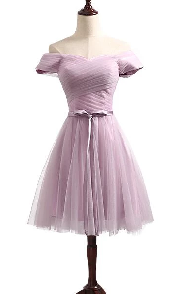 Lovely Lavender Tulle Elise Homecoming Dresses Sweetheart Short Party Dress For Sale CD4940
