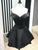 Mattie Homecoming Dresses Black Short Off The Shoulder Ruffles CD521