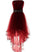 Wine Red Burgundy High Low Tamara Homecoming Dresses Party Dress With Beadings CD5639