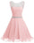 Homecoming Dresses Chiffon Pink Aliya Short Open Back Party Dress With Beading CD5648