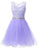 Cute Lavender Short Party Dress Party Joanna Lace Homecoming Dresses Dress CD6360