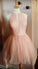 Homecoming Dresses Pink Mckenna A Line Jewel Sleeveless Short CD7066