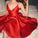 Simple Short Red Ashlyn Homecoming Dresses Dancing With Straps CD7361
