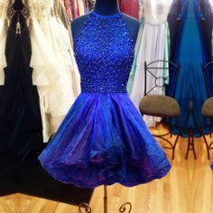 Charming Sexy Homecoming Dresses Aimee Tulle Evening Dress Beaded Party Dress CD7756