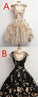 Short Black Dresses With Applique Round Homecoming Dresses Gertrude Appealing CD829