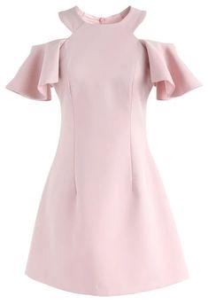 Unique Short Satin Pink Jolie Homecoming Dresses CD8977