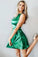 Short Sienna Homecoming Dresses Green With Pockets Cheap CD9013
