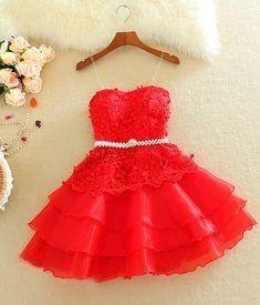 Red Hayley Homecoming Dresses Cheap Gowns CD9096