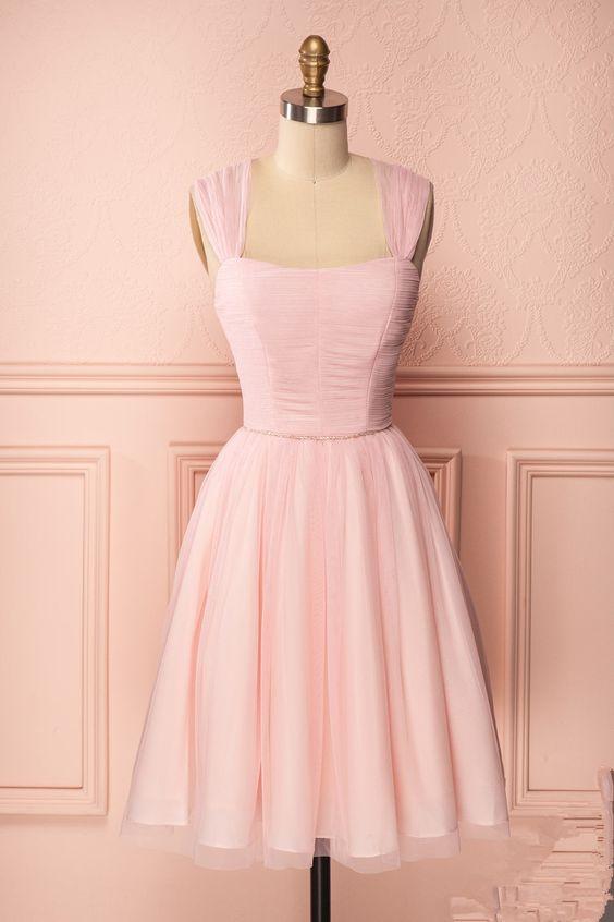 Short Homecoming Dresses Pink Brooklyn Party Dress CD9097