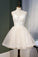 Cute Ivory Homecoming Dresses Lace Marisa A Line Straps Sweetheart -Up Party Dress Short Dress CD9198