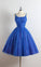 Vintage Style A -Line Sleeves Tulle Knee Homecoming Dresses Cocktail Riley Length Dresses CD9246