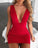 Homecoming Dresses Macie Deep V Neck Sleeveless Bodycon CD9258