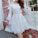 Off The Shoulder White Short Homecoming Dresses Jade CD9335
