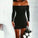 Off-The-Shoulder Party Dress Homecoming Dresses Nell Black CD9554