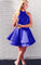 Backless Lace Satin Homecoming Dresses Mya Top Two Piece CD9631