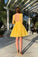 Sexy Backless Homecoming Dresses Sabrina Long Sleeve Round Neck Dots Printed Princess Dress CD9673