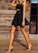Short Hayley Homecoming Dresses Black CD9749