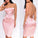 Pretty Sexy Open Back Strap Satin Homecoming Dresses Ashley Pink Silk Mid-Length CD9815