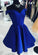 Short Dress Graduation School Royal Blue Homecoming Dresses Larissa CD98