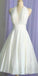 Vintage Halter White Adelyn Homecoming Dresses A Line Short With Ruffles CD9922
