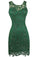Green Sleevesless Short Alula Homecoming Dresses Lace CD9955