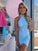 Sheath/Column Beading Halter Sleeveless Short/Mini Lace Yareli Homecoming Dresses