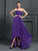 A-Line/Princess Strapless Pleats Homecoming Dresses Kylee Cocktail Chiffon Sleeveless High Low Dresses