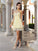 A-Line/Princess Sweetheart Beading Sleeveless Short Dresses Lara Homecoming Dresses Cocktail Chiffon